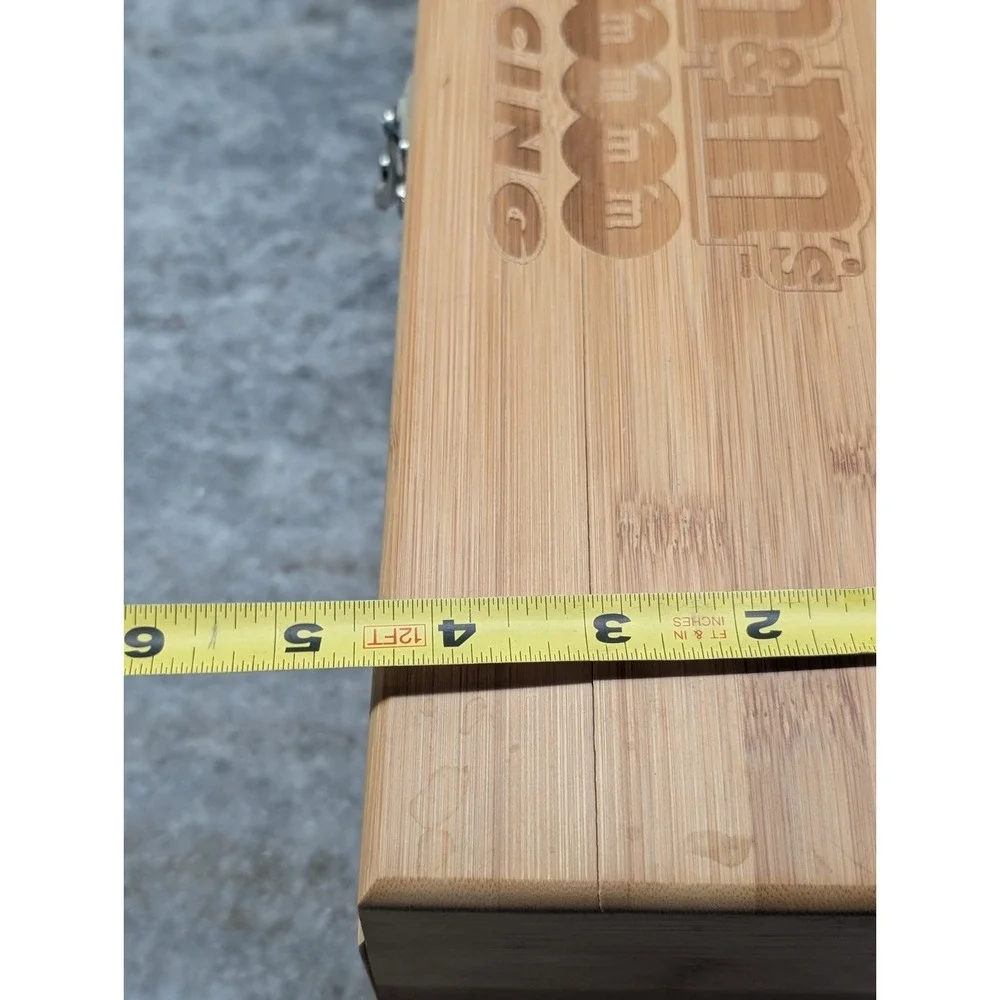 M&M's Racing Engraved Wood Storage Box w/ Latch & Foam Insert 14x6x5